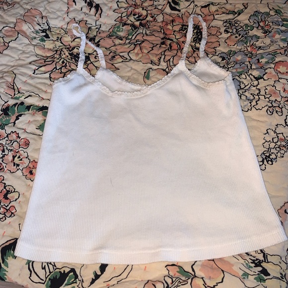 Brandy Melville Tops - White John galt / brandy Melville tank top